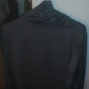 Gray Long Sleeved Cowl Shirt